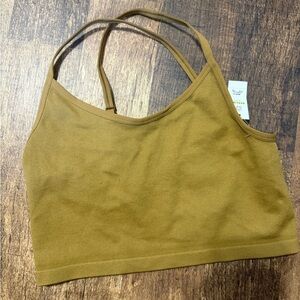 Aerie seamless crisscross back crop tank